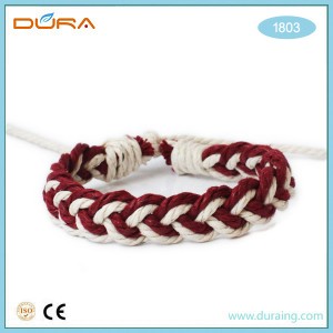 China Supplier China Twisted Bracelet Made of Colored Rope