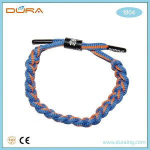 Factory Outlets China Custom Polyester Woven Fabric Event Wrist Bands Polyester Bracelets #1412-16c