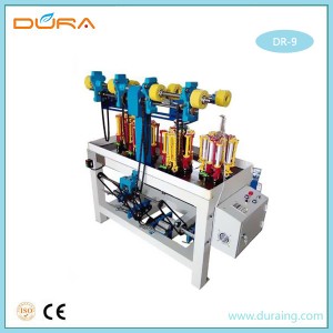 China manufacturer supply 9 spindle carrier high speed rope braiding machine