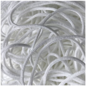 OEM/ODM Manufacturer Chinese Suppliers Mask Rope Elastic 3-5 mm Round White Ear Band Lanyard