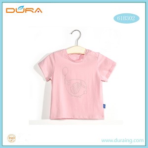 Boys’ and girls’ r short sleeve cotton breathable T-shirt tops