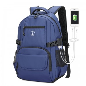 Discount wholesale China Chubont Padded Laptop Bag Double Shoulder Backpack with Earphone Cable