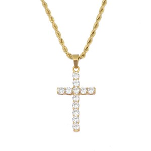 Original Factory China Wholesale Fashion Silver Jewelry of Cross Pendant