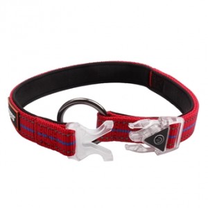 China OEM 2023 Adjustable Lightweight Strong Durable Plastic Buckle LED Polyester Dog Collar