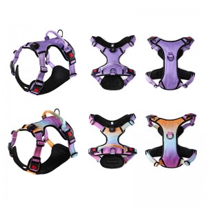 Wholesale usb rechargeable dog harness pet safety no pull led dog harness for medium dogs no pull