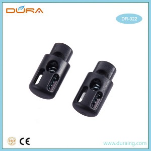 Factory Directly supply plastic cord lock stopper with core rope