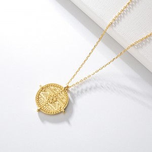 Special Design for China Smile Simple Classic Designs Jewelry Real Gold Baguettes Diamonds Pendant Necklace for Ladies Diamond Jewelry Jewellery