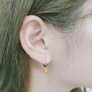 2019 China New Design China Statement Love Heart Big Earrings for Women Bijoux Crystal Drop Dangle Earrings Fashion Jewelry Korean Style Party Street