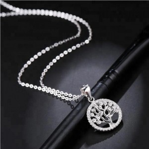 China Factory for China Fashionable Metallic Summer Breath Costly Gem Flower Snake Bone Necklace Lady Esg11085