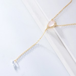 Factory Price For China A341A Fashion 18K Gold Jewelry Necklace Heart Four-Leaf Layered Necklace for Women 2021