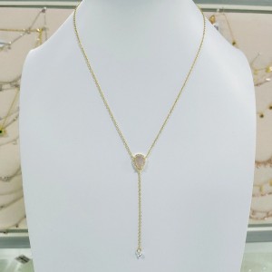 Factory Price For China A341A Fashion 18K Gold Jewelry Necklace Heart Four-Leaf Layered Necklace for Women 2021