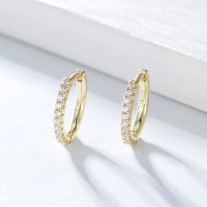 High Quality China Wholesale 925 Sterling Silver Fashion Jewelry Cubic Zircon Hook Earring for Women
