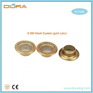 8 MM Gold Mesh Eyelets