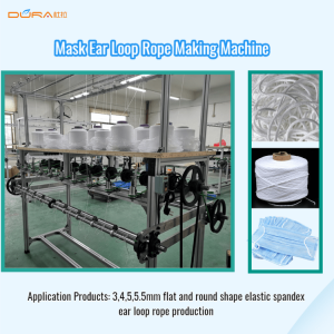 Professional Design China High Speed Full Automatic Face Mask Elastic Rope/Cord/Earloop/Ear Band/Straps/Ear Loop Knitting Making Machine Fast Delivery