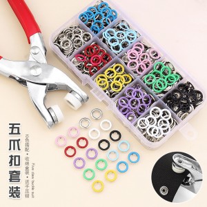 Five claw buckle and installation tool set