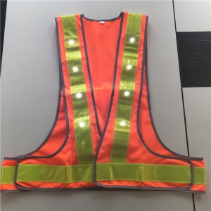 Factory best selling China LED Reflective Safety Vest /Biking USB Rechargeable LED Safety Light