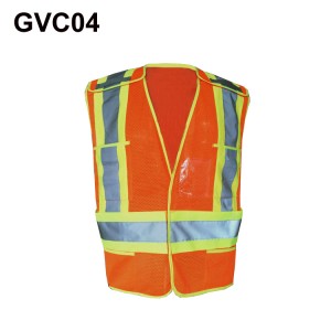 Wholesale Price Custom Logo Mesh Fabric Multi Pockets Safety Reflective Vest for Construction