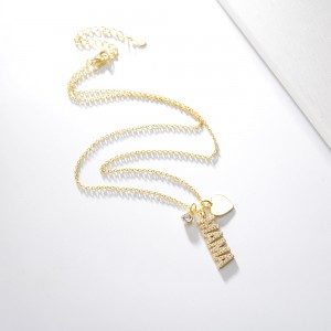 Letter Pendant Necklace