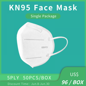 ODM Supplier China Non Woven KN95 Air Mask Five Layers Face Shield Customized Printing Adjustable Nose Bar Cheap Price Mouse Mask