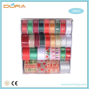 RB031 Christmas Gift Packing Satin Ribbon Set