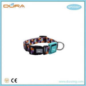 SPDG007 Shiny Polyester Dog Collar