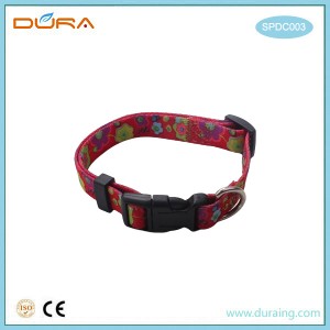 SPDC003 Shiny Polyester Dog Collar