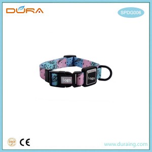 SPDG006 Shiny Polyester Dog Collar