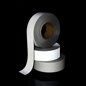 100% polyester silver reflective tape meeting EN 20471