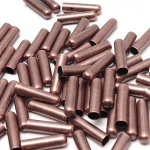 Garment accessories: cord end tips, lace charms, webbing, elastic no-tie shoelaces, brass tips, bullet tips, seamless metal cord ends